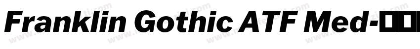 Franklin Gothic ATF Med字体转换